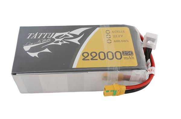 PIN Tattu Lipo 22000mAh, 22.2V, 25C dùng cho drone