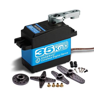 High Torque Blue Coreless Motor Metal Stainless Steel Gear Waterproof Roboti Servo DS3235 Digital Servo For RC