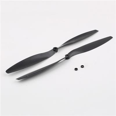 1 Pair 12 x 4.5 Carbon Fiber Propeller Prop CW/CCW 1245 For Multi-copter RC Helicopter Spare Parts